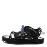 Christian Dior Technical Fabric Oblique Mens Atlas Sandals 44 Black Blue