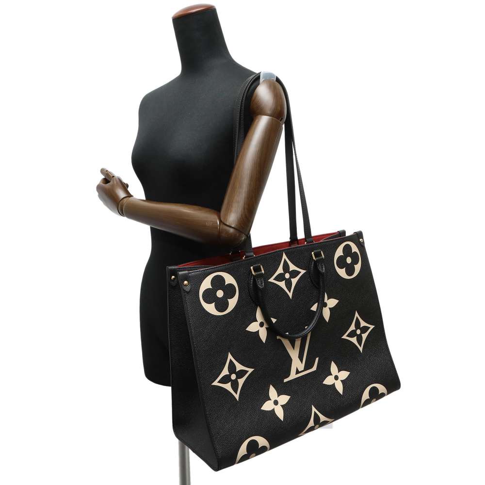 Louis Vuitton Tote Bag Monogram Emplant On The Go
