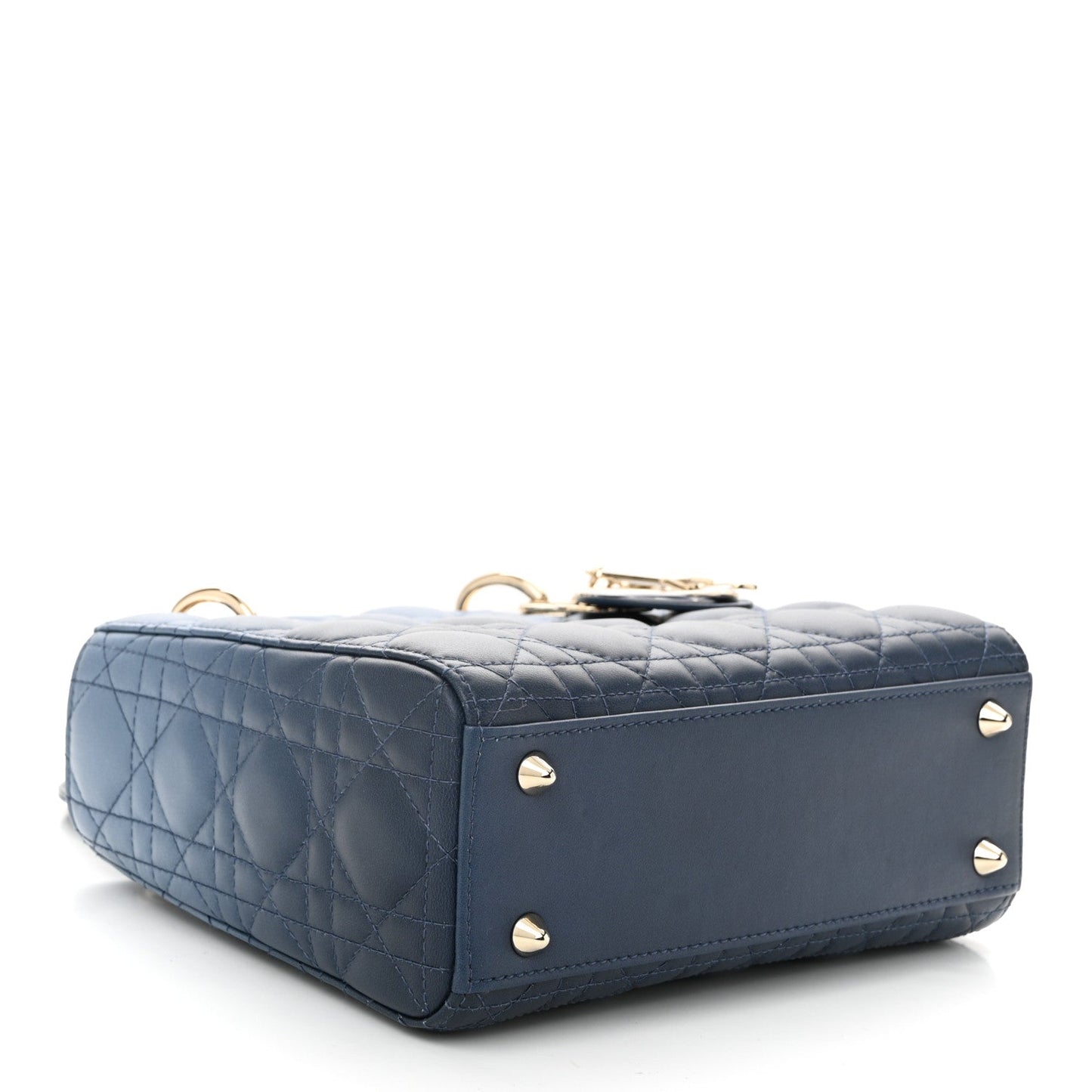 Christian Dior Lambskin Cannage Gradient Small My ABCDior Lady Dior Indigo Blue