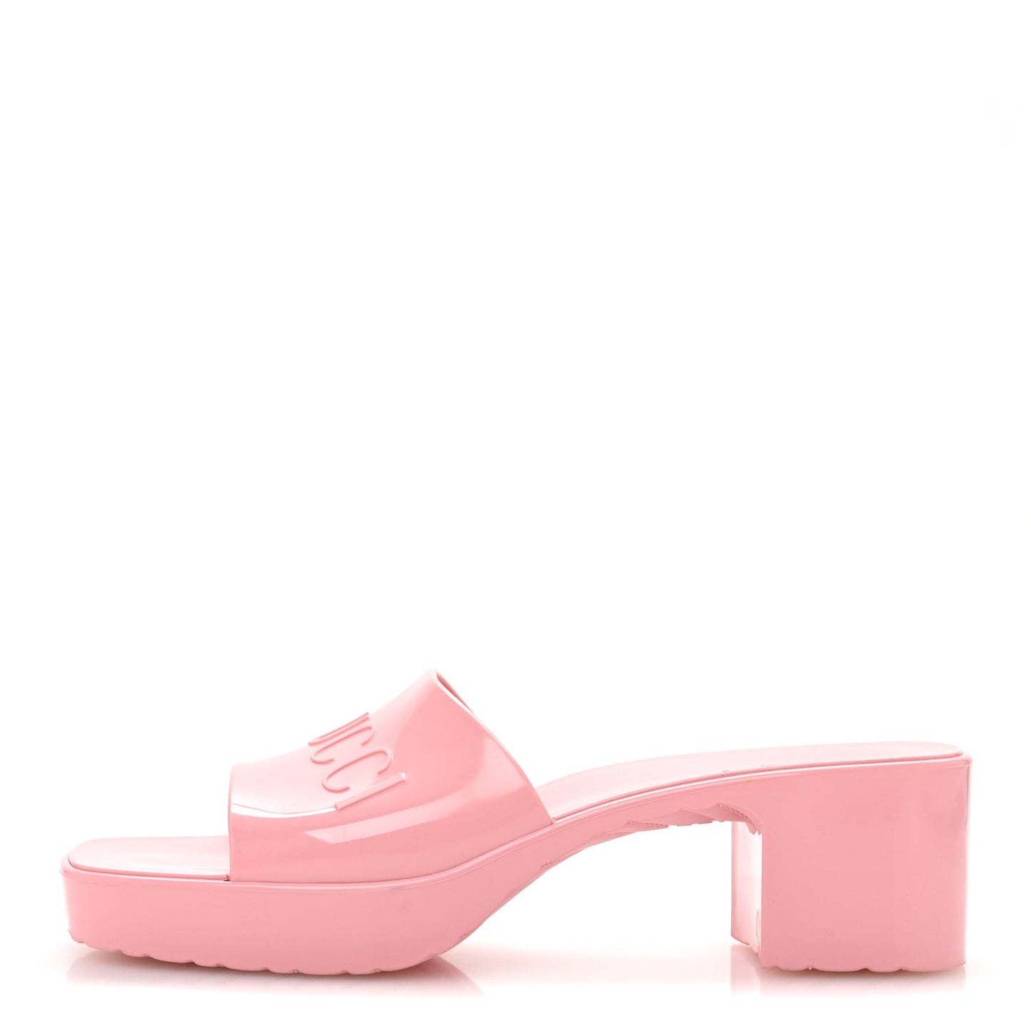 Amelia Rubber Logo Womens Platform 20/60mm Slide Sandals 39 Wild Rose