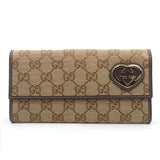 Gucci GG Canvas Leather Wallet 245723