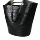Blnciaga Elegant  Crocodile Leather Maxi Bucket Women's Bag