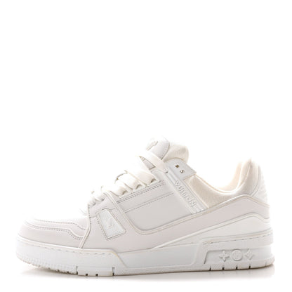 Louis Vuitton Calfskin Womens LV Trainer Sneakers White