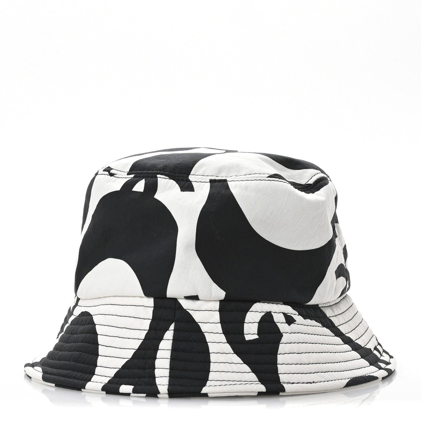 Amelia Cotton CC Bucket Hat Black White