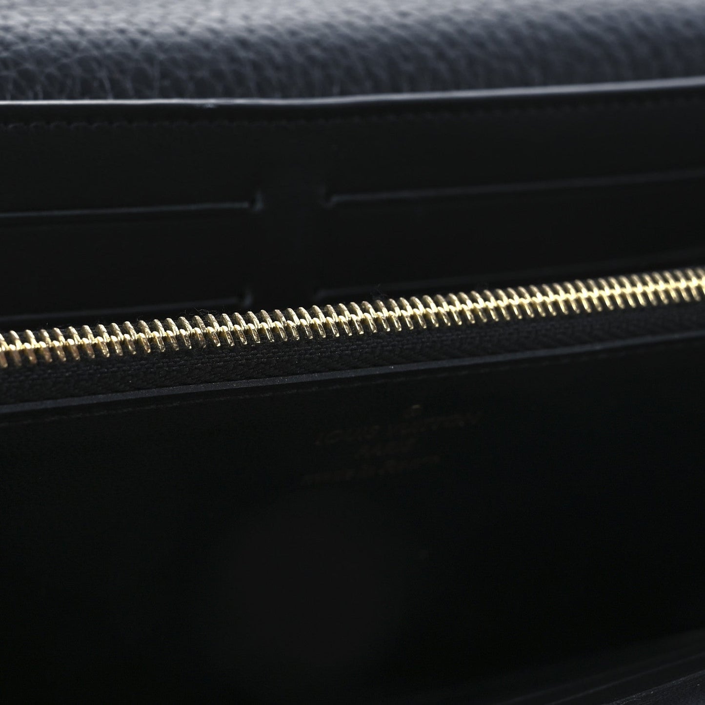 Louis Vuitton Taurillon Embellished Capucines Long Wallet Black