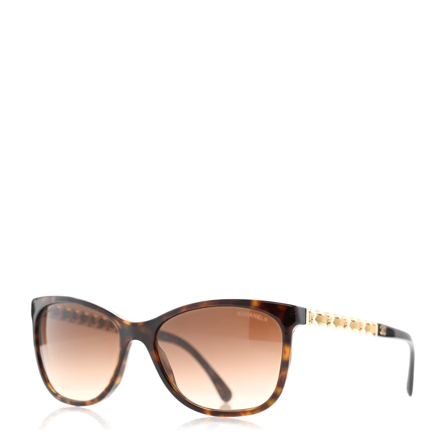 Amelia Acetate CC Chain Sunglasses 5260-Q Tortoise