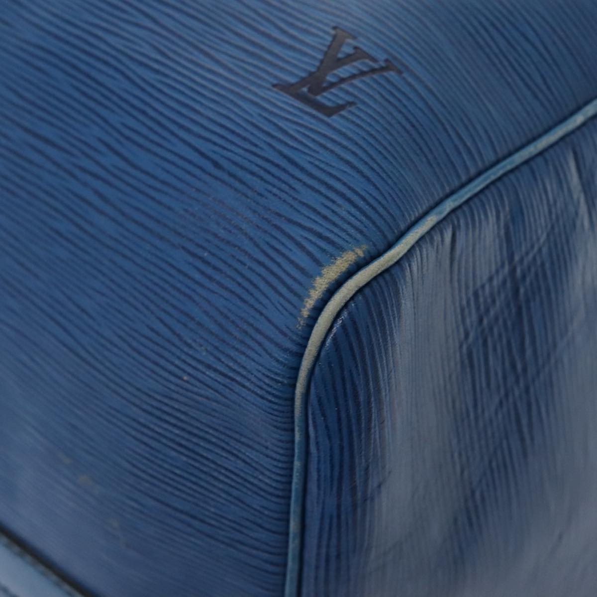 LOUIS VUITTON Epi Keepall 55 Boston Bag   Blue M42955 LV Auth 82152