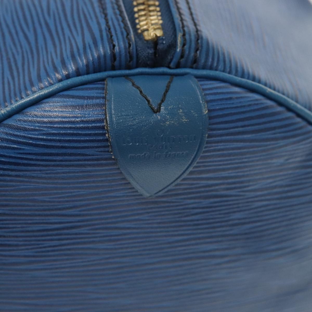 LOUIS VUITTON Epi Keepall 55 Boston Bag   Blue M42955 LV Auth 82152