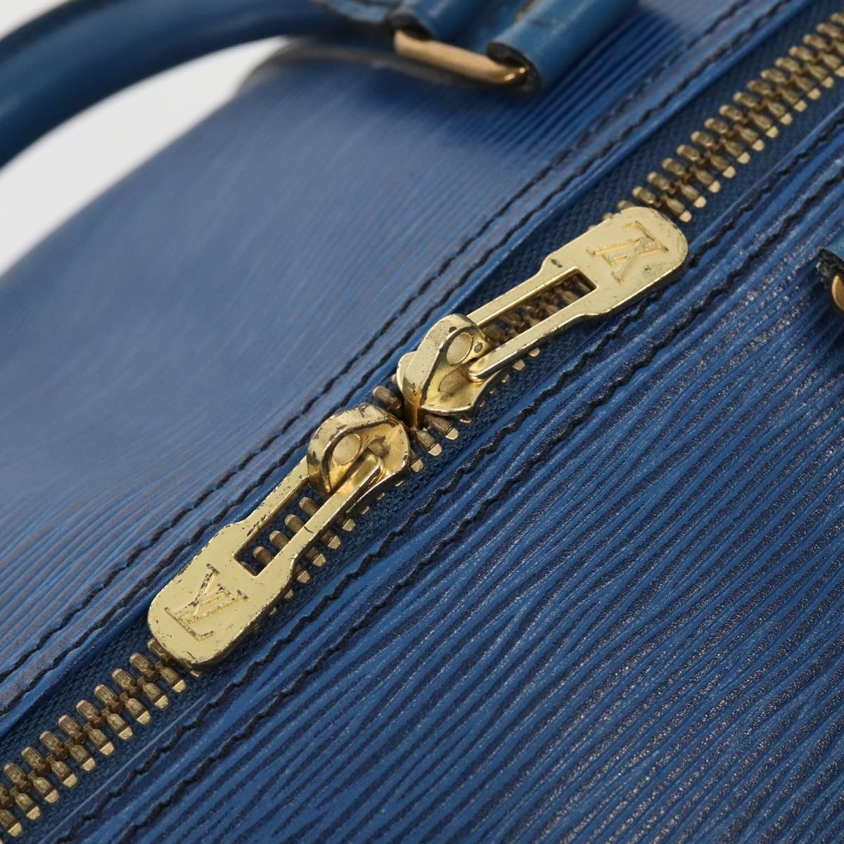 LOUIS VUITTON Epi Keepall 55 Boston Bag   Blue M42955 LV Auth 82152