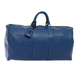 LOUIS VUITTON Epi Keepall 55 Boston Bag   Blue M42955 LV Auth 82152