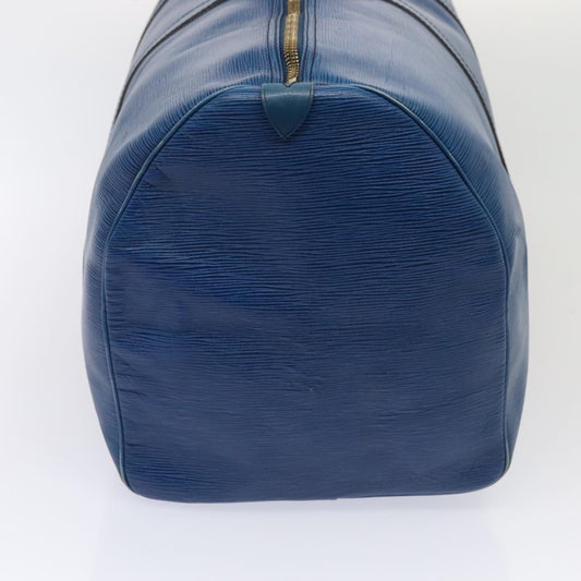 LOUIS VUITTON Epi Keepall 55 Boston Bag   Blue M42955 LV Auth 82152