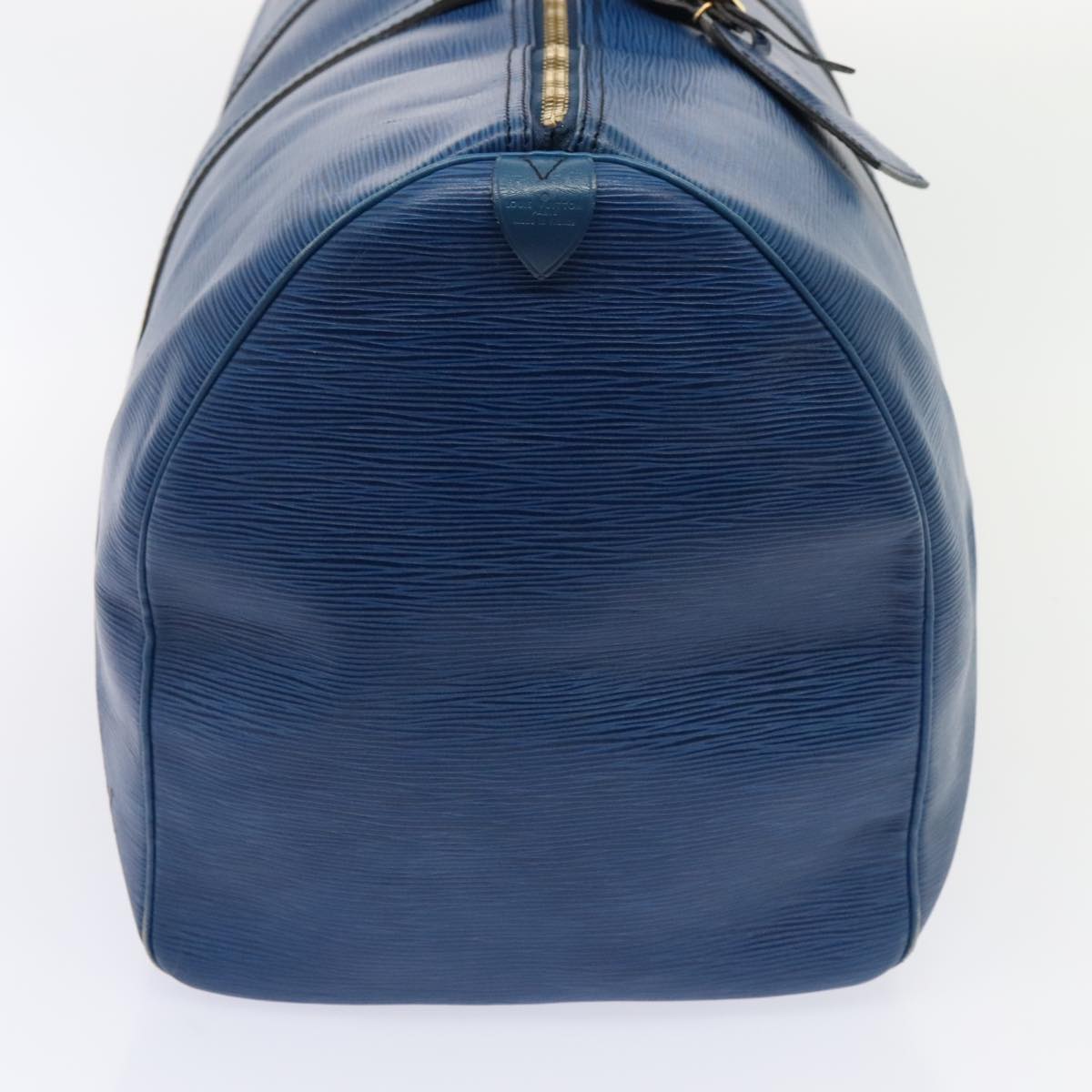 LOUIS VUITTON Epi Keepall 55 Boston Bag   Blue M42955 LV Auth 82152