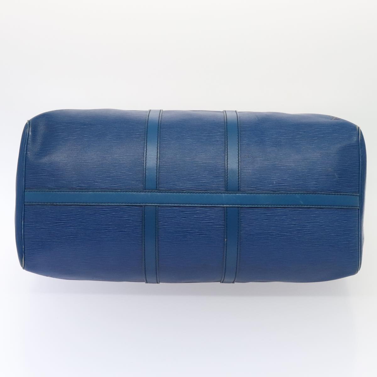 LOUIS VUITTON Epi Keepall 55 Boston Bag   Blue M42955 LV Auth 82152