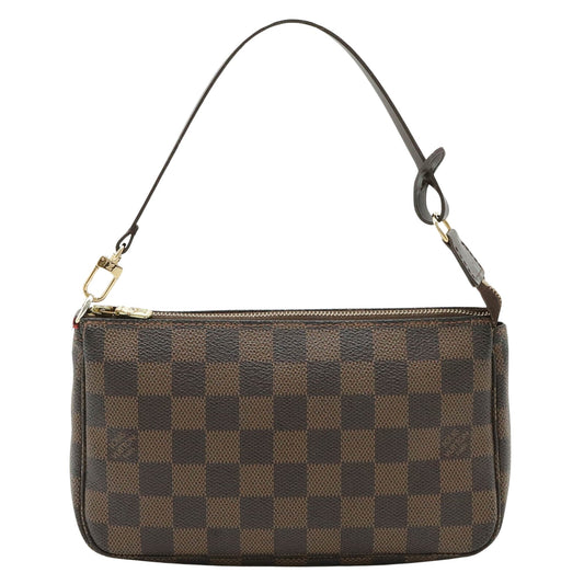 Louis Vuitton Pochette Accessoire  Canvas Clutch Bag