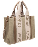 CHL - CC o? Woody Small Linen & Leather Tote
