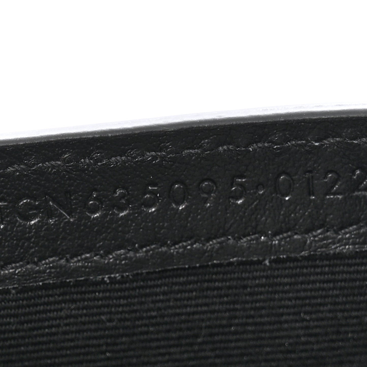 Saint Laurent Crocodile Embossed Monogram Phone Holder Crossbody Black