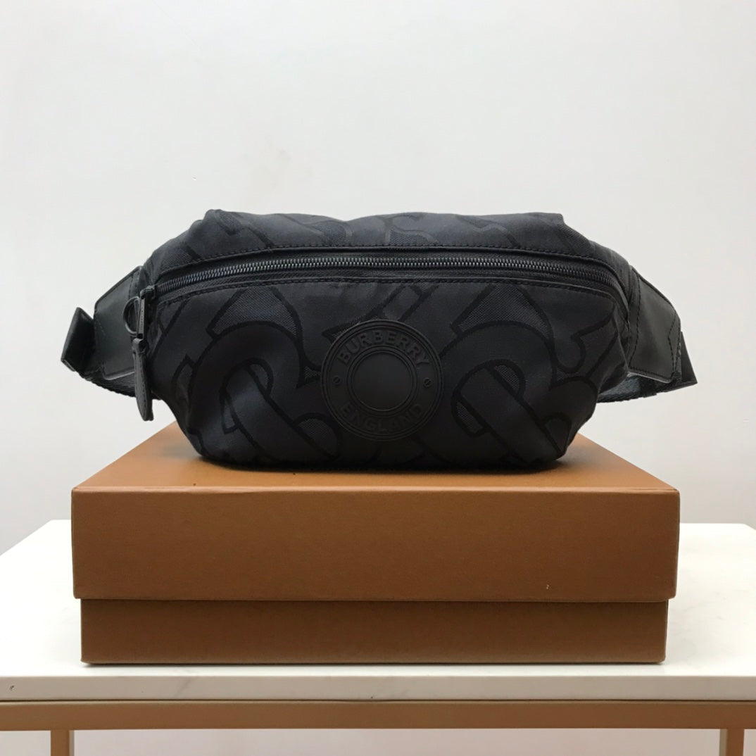 B-Berry - Amelia  Monogram Recycled Polyester Sonny Bum Bag Black For Men, Bags 12.2in/31Amelia