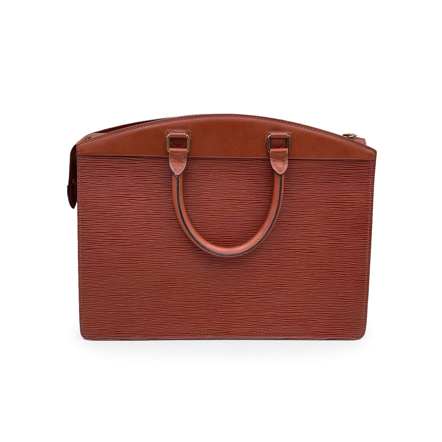 LOUIS VUITTON  tan Epi Leather Riviera Satchel Handbag
