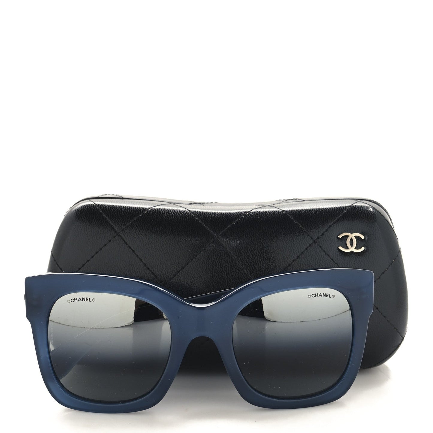 Amelia Acetate Mirror CC Square Fall Sunglasses 5357-A Blue
