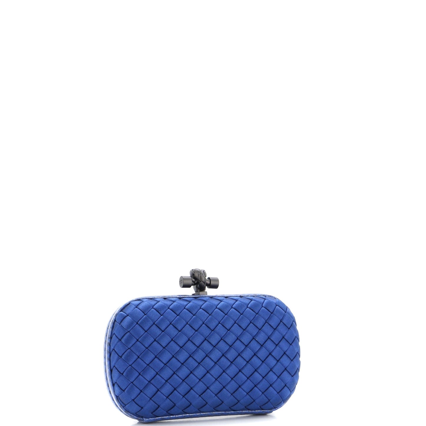 Box Knot Clutch Intrecciato Satin Small
