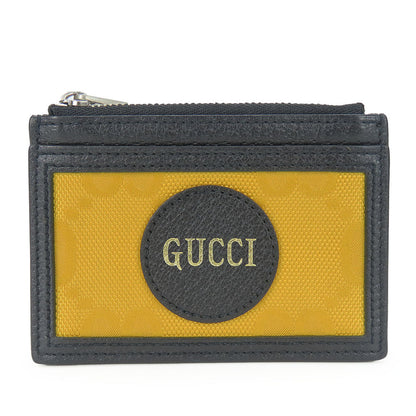 GUCCI Leather GG Nylon Coin Card Case 625583