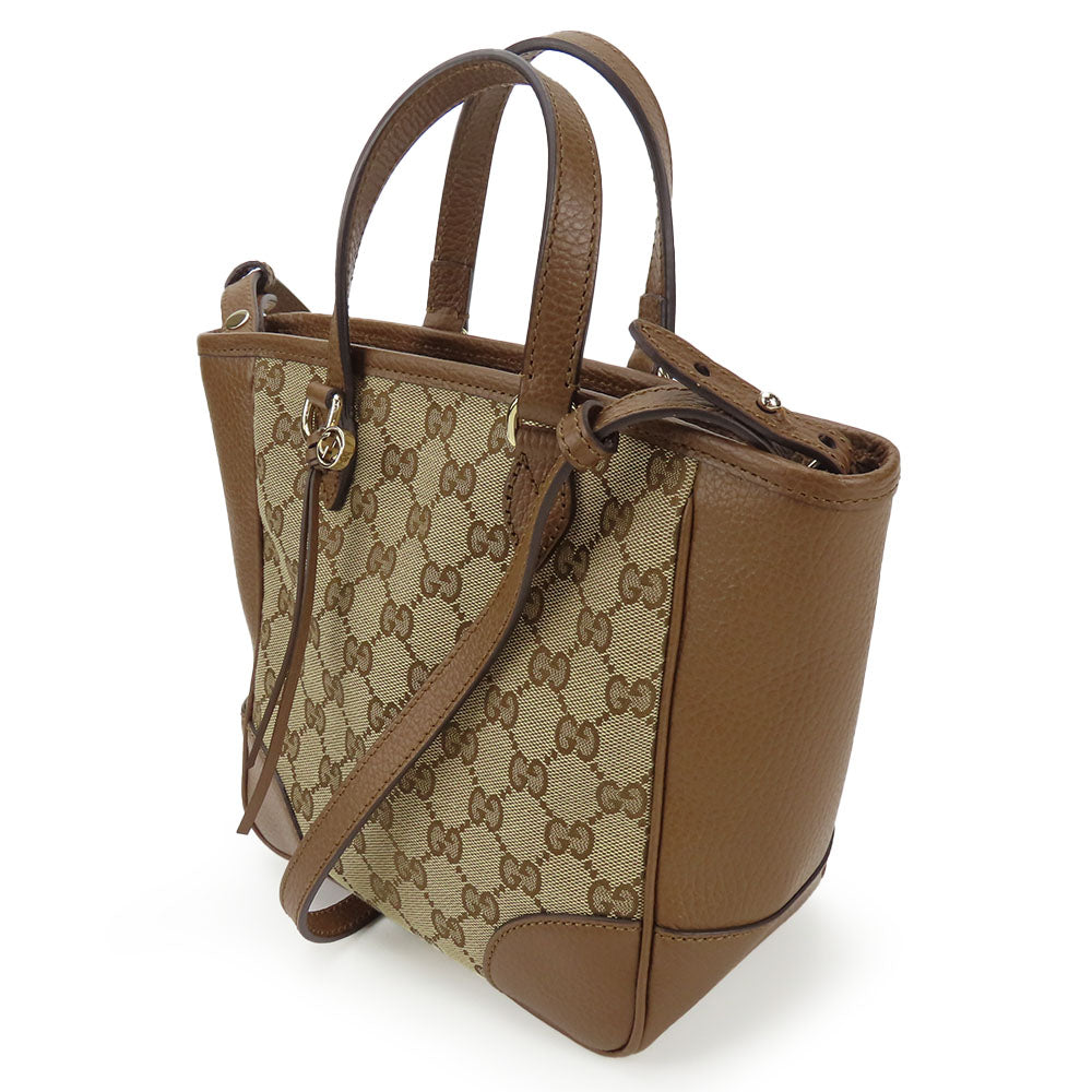Gucci GG Canvas Leather 2way Handbag