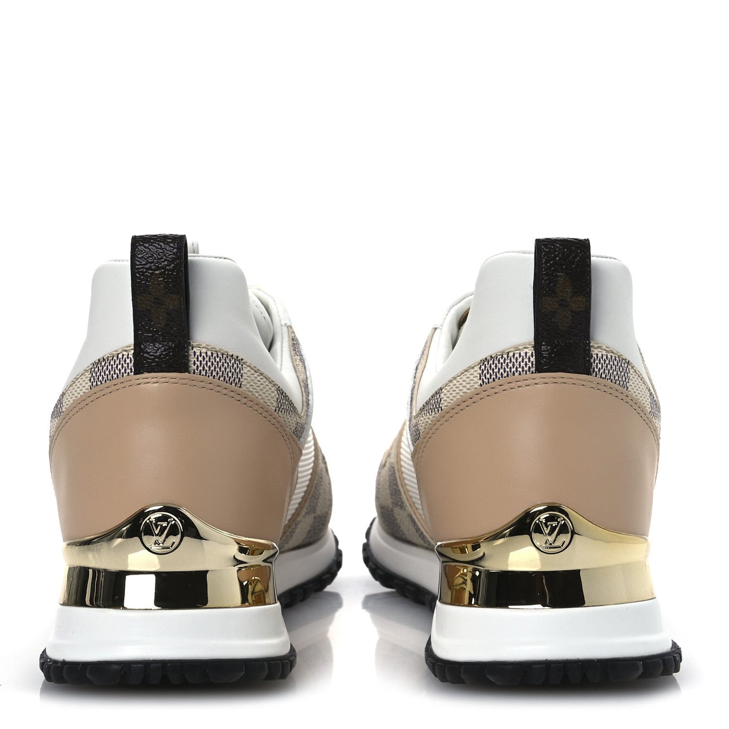 Louis Vuitton Calfskin Damier Azur Run Away Sneakers White