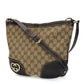 Gucci GG Canvas Leather Shoulder Bag 257072