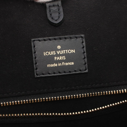 Louis Vuitton Fold Tote MM Monogram Noir Handbag PVC Leather 2Way