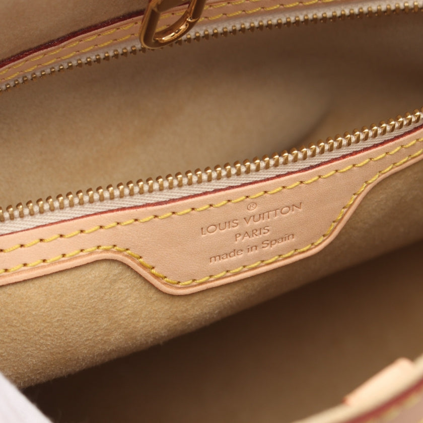 Louis Vuitton Hampstead PM Damier Azur Handbag White