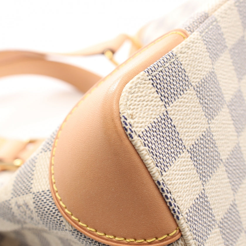 Louis Vuitton Hampstead PM Damier Azur Handbag White
