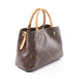 Louis Vuitton Montaigne BB Monogram Handbag PVC Leather Brown