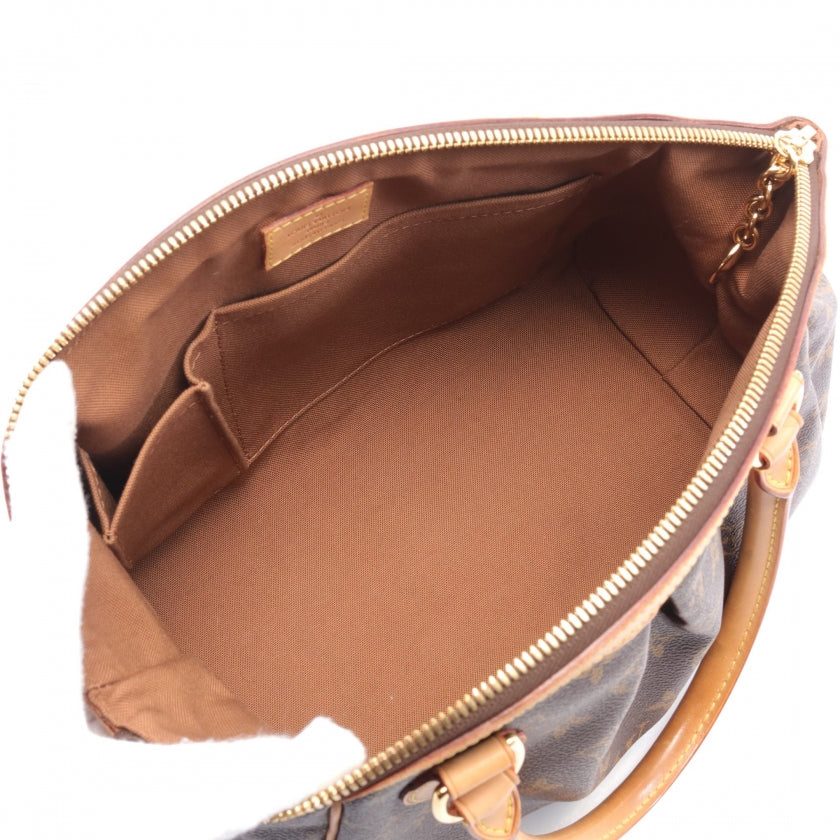 Louis Vuitton Tivoli PM Monogram Handbag PVC Leather Brown