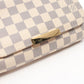 Louis Vuitton Favorite PM Damier Azur Chain Handbag White