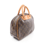 Louis Vuitton Trouville Monogram Handbag Leather Brown