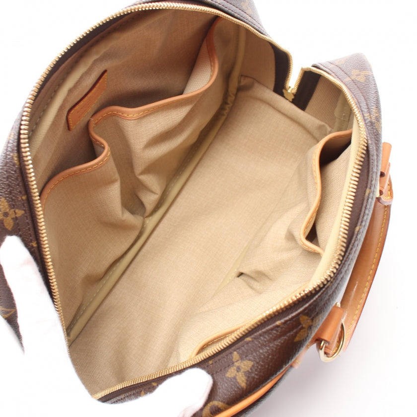 Louis Vuitton Trouville Monogram Handbag Leather Brown