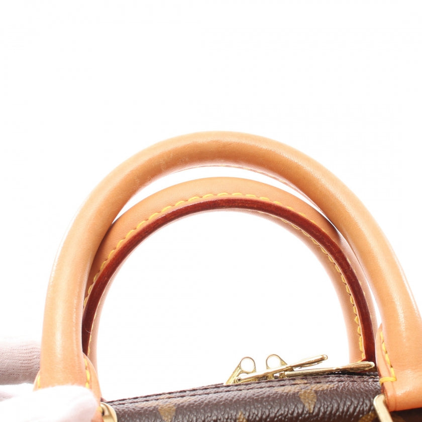 Louis Vuitton Trouville Monogram Handbag Leather Brown