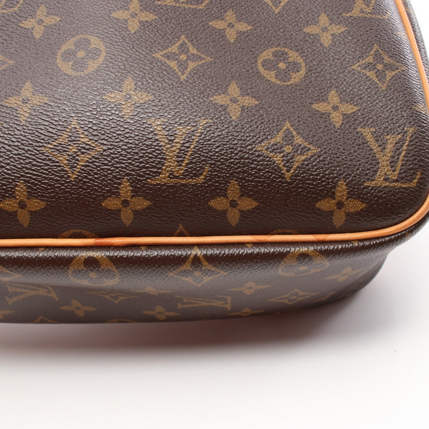 Louis Vuitton Trouville Monogram Handbag Leather Brown