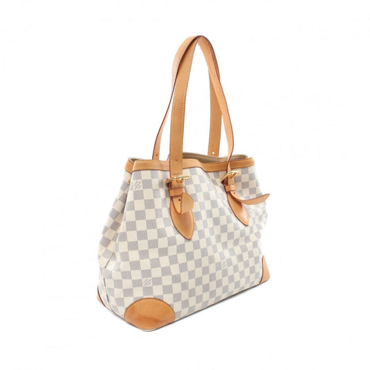 Louis Vuitton Hampstead MM Damier Azur Shoulder Bag Leather