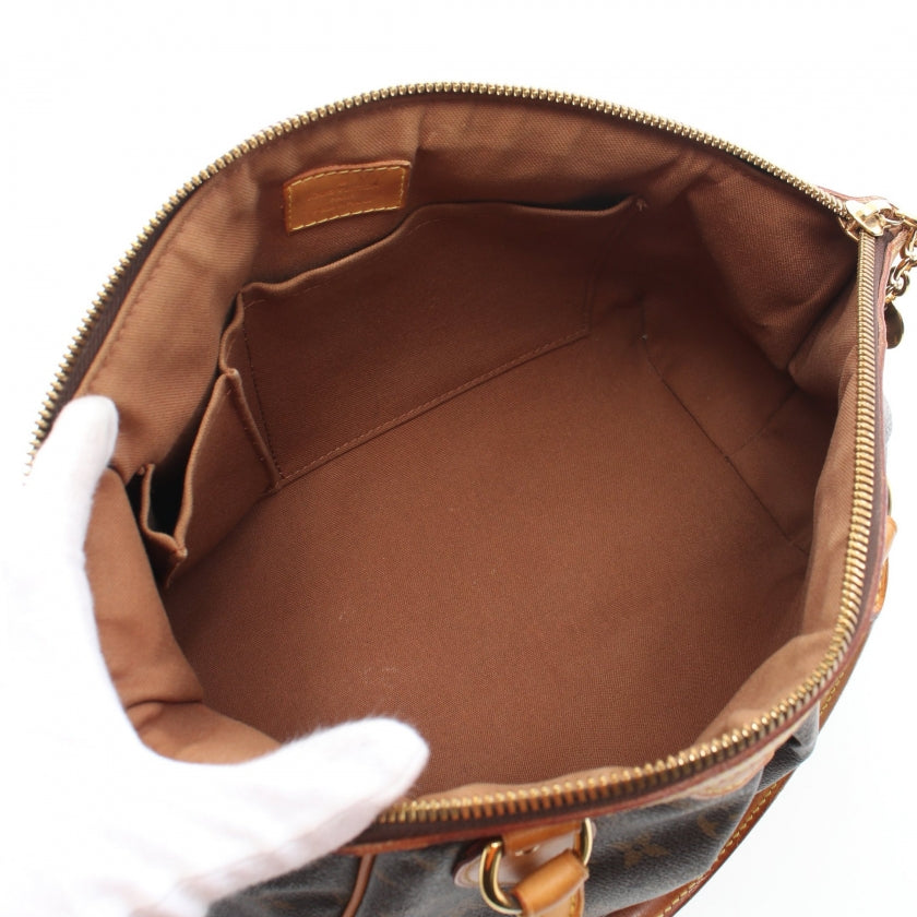 Louis Vuitton Tivoli PM Monogram Handbag Leather Brown
