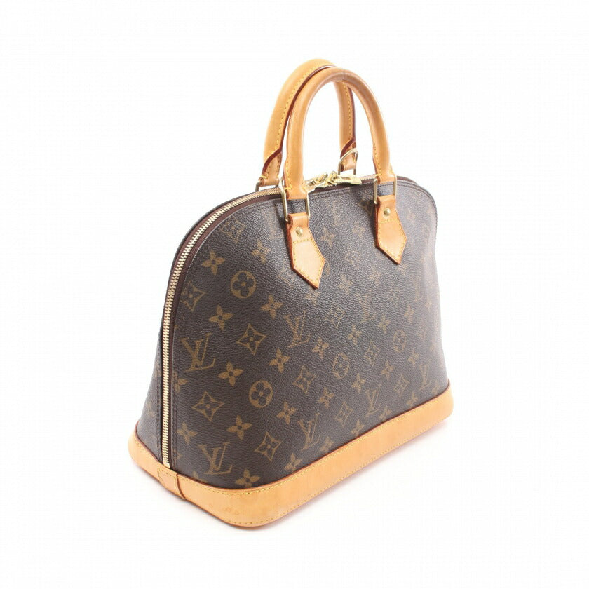 Louis Vuitton Alma PM Monogram Handbag PVC Leather Brown