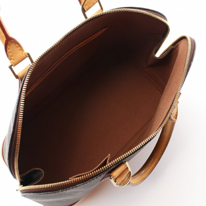 Louis Vuitton Alma PM Monogram Handbag PVC Leather Brown