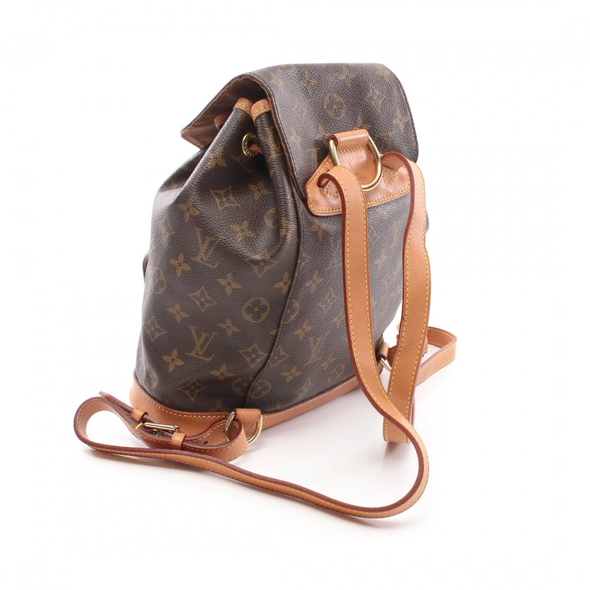 Louis Vuitton Montsouris MM Monogram Backpack Rucksack Leather