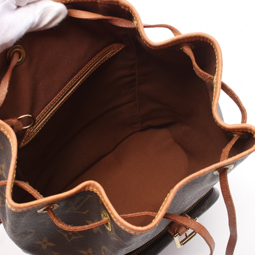 Louis Vuitton Montsouris MM Monogram Backpack Rucksack Leather