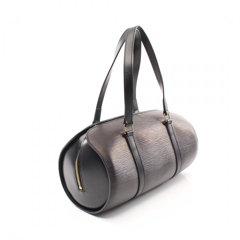 Louis Vuitton Epi Soufflot Handbag Noir Black