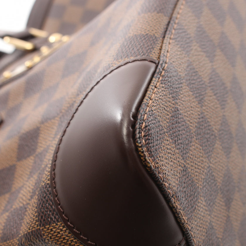Louis Vuitton Hampstead PM Damier Ebene Handbag PVC Leather