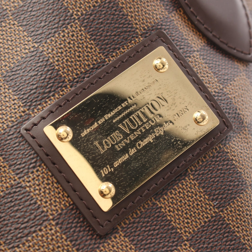 Louis Vuitton Hampstead PM Damier Ebene Handbag PVC Leather