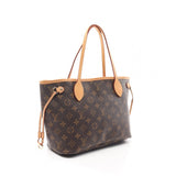 Louis Vuitton Neverfull PM Monogram Pivoine Tote Bag Leather Brown