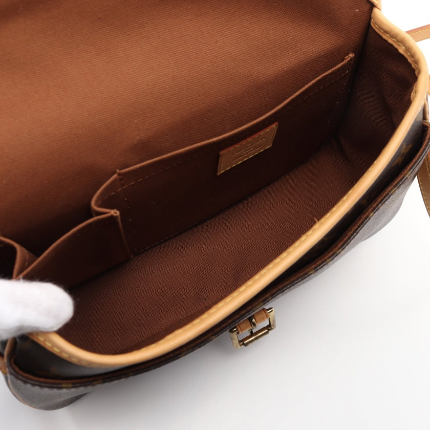 Louis Vuitton Sologne Monogram Shoulder Bag Leather Brown