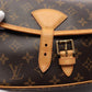 Louis Vuitton Sologne Monogram Shoulder Bag Leather Brown